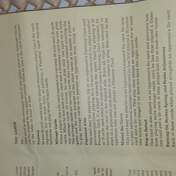 VTG 1965 Touring Automobile Card Game - Picture 7 of 13